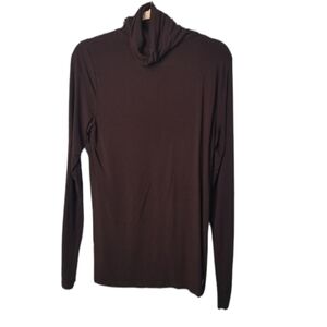 Saks Fifth Avenue dark eggplant wine turtleneck